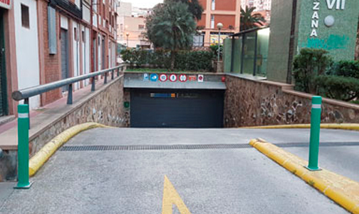 aflex placa entrada parking