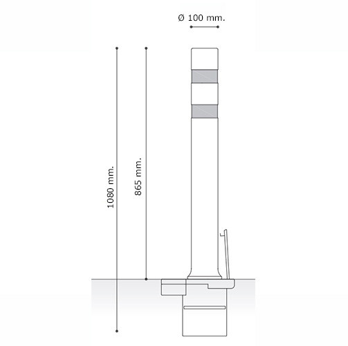 mesures pilones flexibles aflex dt extraïbles