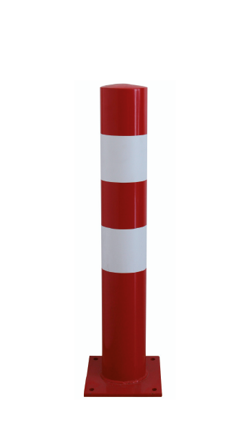 pilona protec vermella i blanca pilona protec vermella i blanca