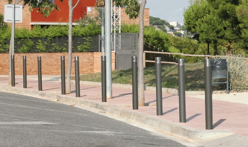 pilones urban instal·lades carrer