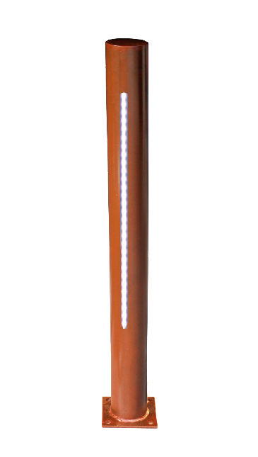 pilona acer corten old led pilona acer corten old led