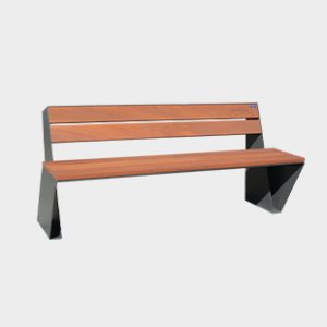 banc urbà origami de fusta