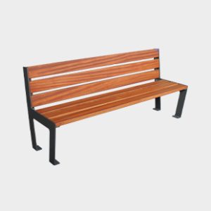 banc urbà de fusta poesia