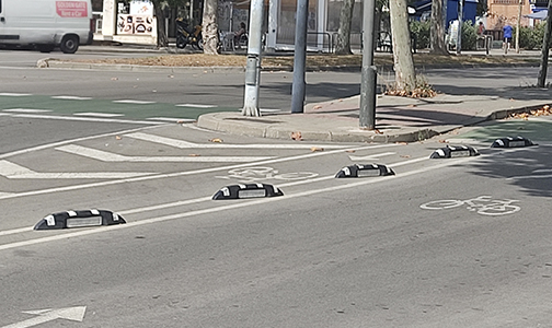 separador vial pitón carril bici