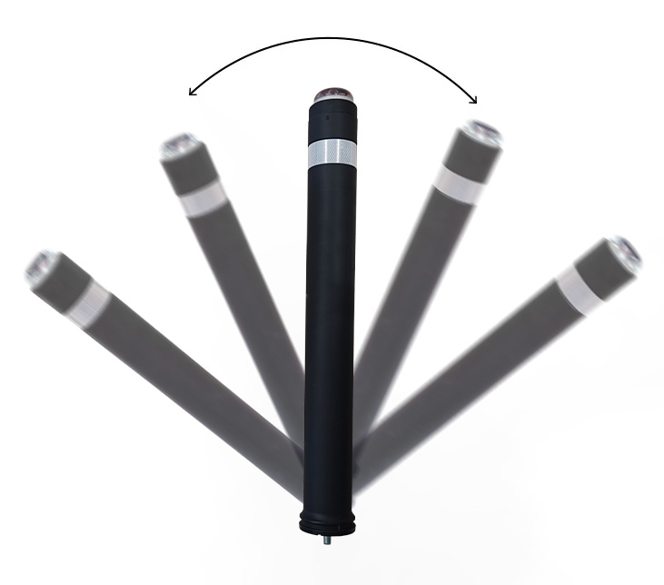 pilona ablen led solar extraïble