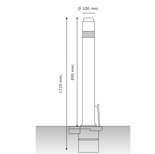 pilonas flexibles aflex extraïble amb leds solars